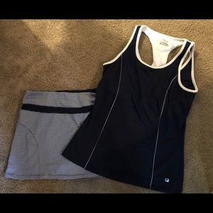 FILA TENNIS Skirt & Tank w Built in bra